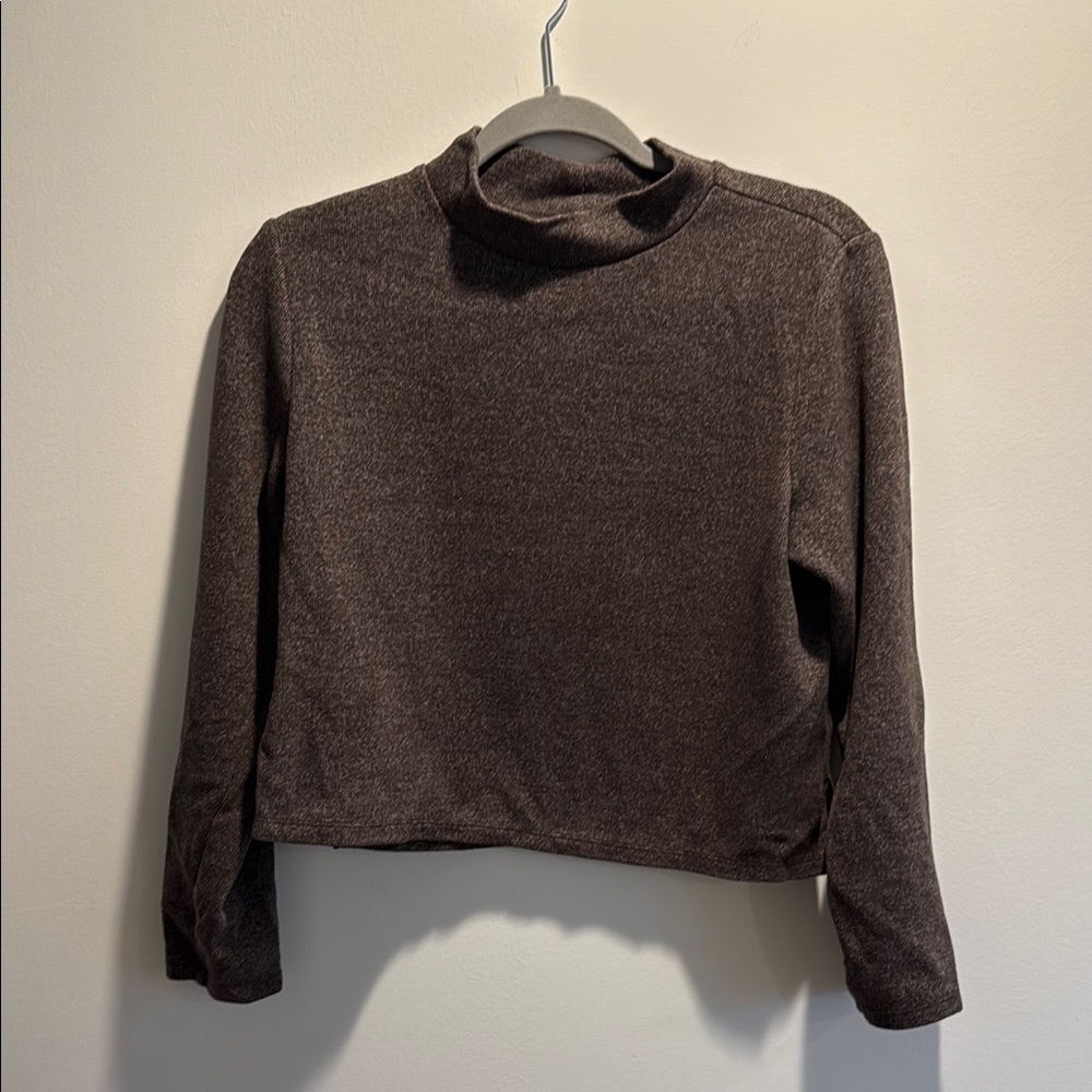 Brown Long Sleeve Top